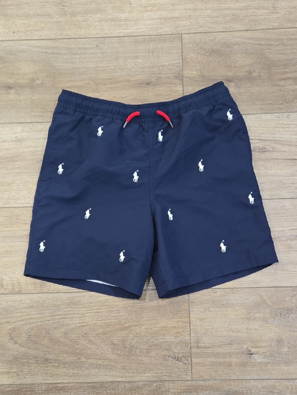 NWOT Polo by Ralph Lauren Kid's Navy Swim Embroidered Trunks-Ralphcore